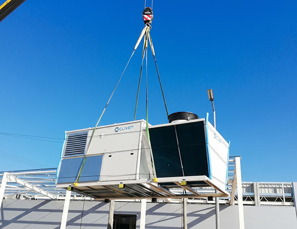 Esmoriz supermarket rooftop condensato ad aria