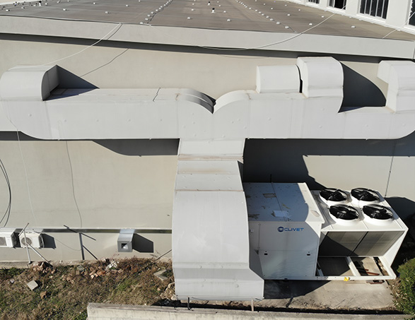 Clivet Roof Top CSRN-XHE2 ad alta efficienza per il comfort ottimale degli studi Euronews.